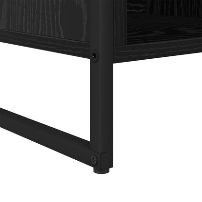 Book Cabinet Black Oak 68 x 30 x 108.5 cm Engineered Wood