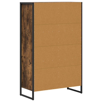 Book Cabinet Smoke Oak 68 x 30 x 108.5 cm Engineered Wood