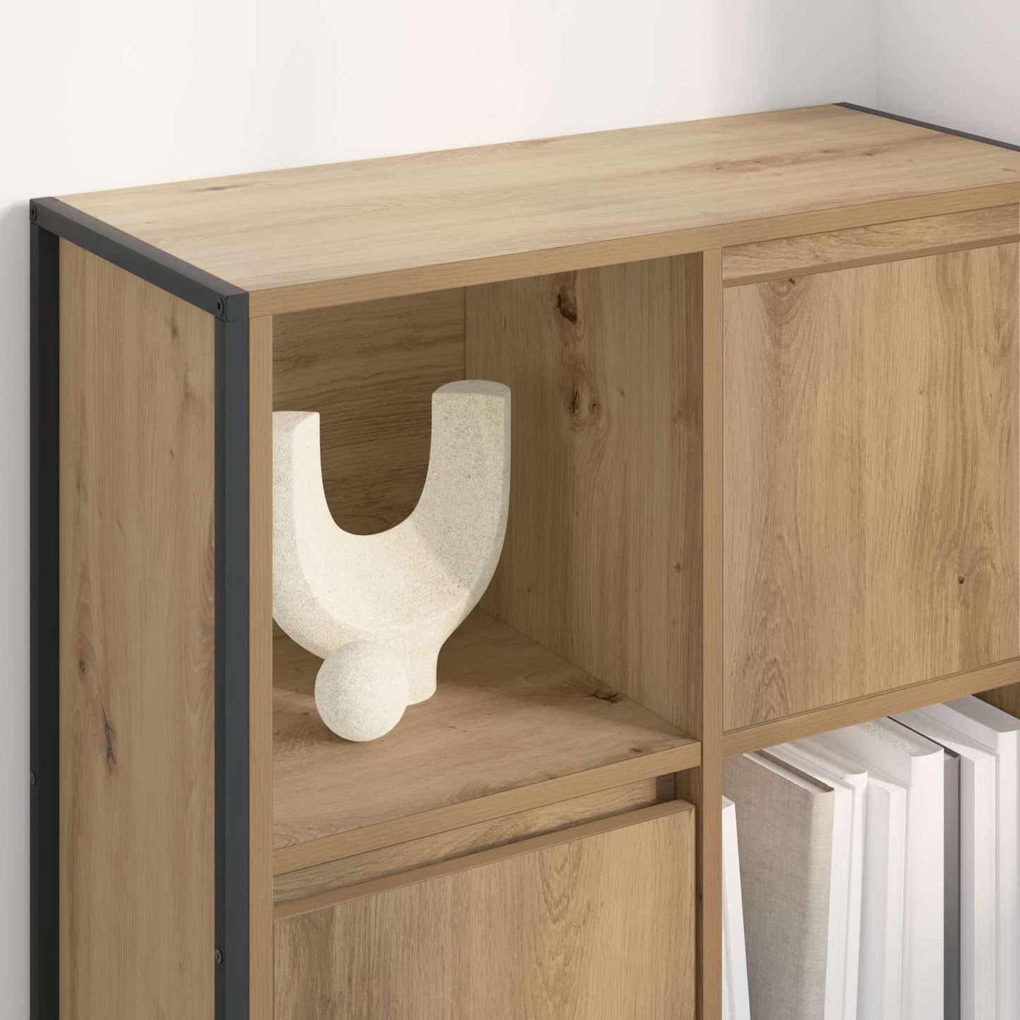 Book Cabinet 68 x 30 x 108.5 cm Engineered Wood Artisian Oak