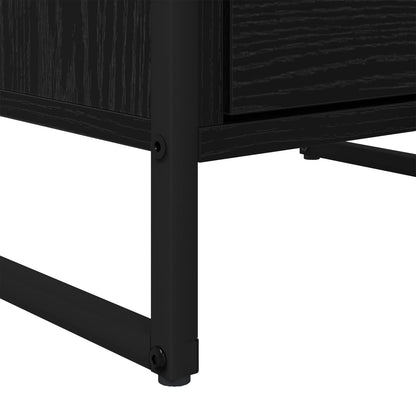 Sideboard Black Oak 42 x 36 x 75.5 cm Engineered Wood