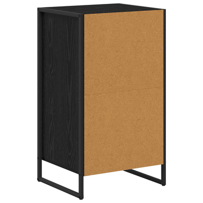 Sideboard Black Oak 42 x 36 x 75.5 cm Engineered Wood
