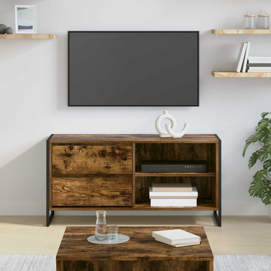 TV Cabinet 100 x 36 x 49.5 cm Smoke Oak Engineered Wood