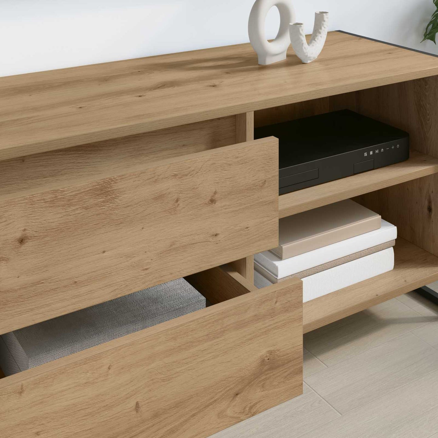 TV Cabinet 100 x 36 x 49.5 cm Artisian Oak Engineered Wood