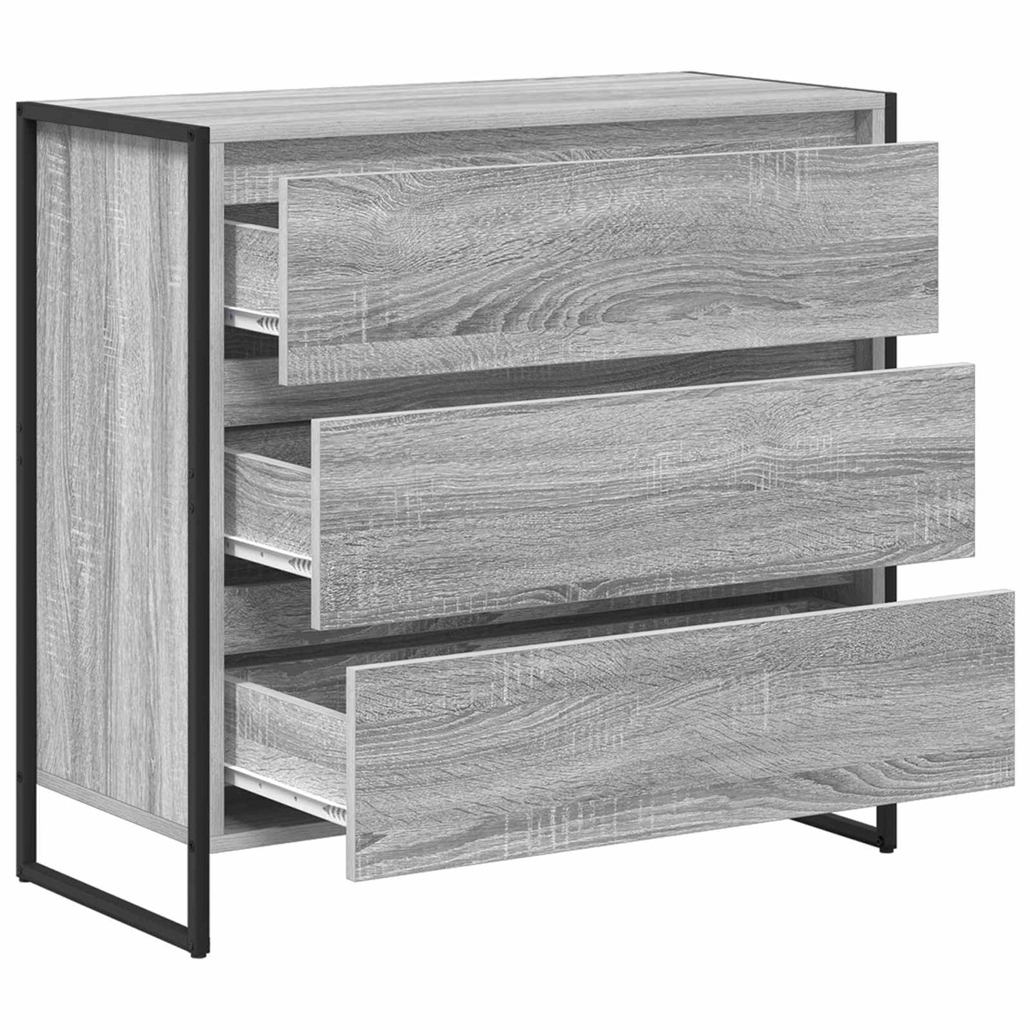 Sideboard Grey Sonoma 79 x 36 x 75.5 cm Engineered Wood