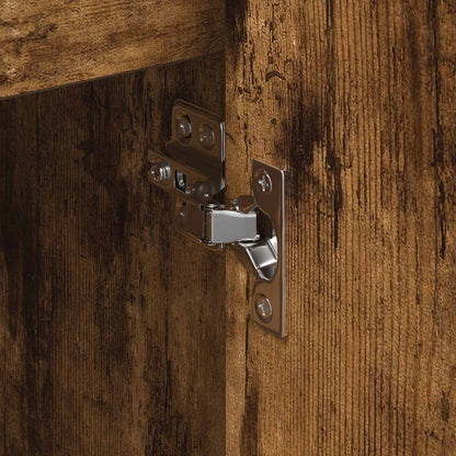 Side Cabinet Smoke Oak 79 x 36 x 75 cm Engineered Wood