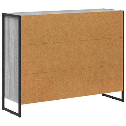 Side Cabinet Grey Sonoma 96.5 x 30 x 75 cm Engineered Wood