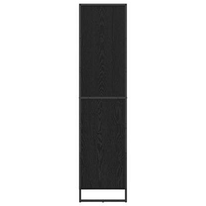 Book Cabinet Black Oak 43 x 36 x 150.5 cm Engineered Wood