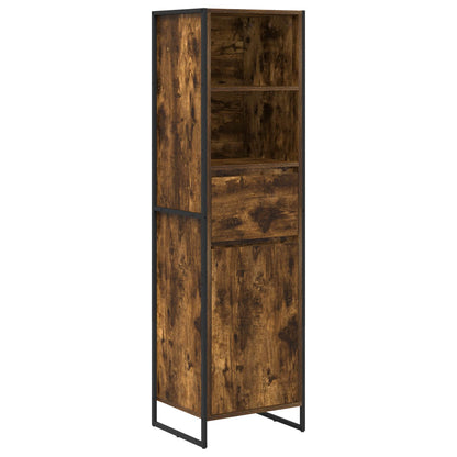 Book Cabinet Smoke Oak 43 x 36 x 150.5 cm Engineered Wood
