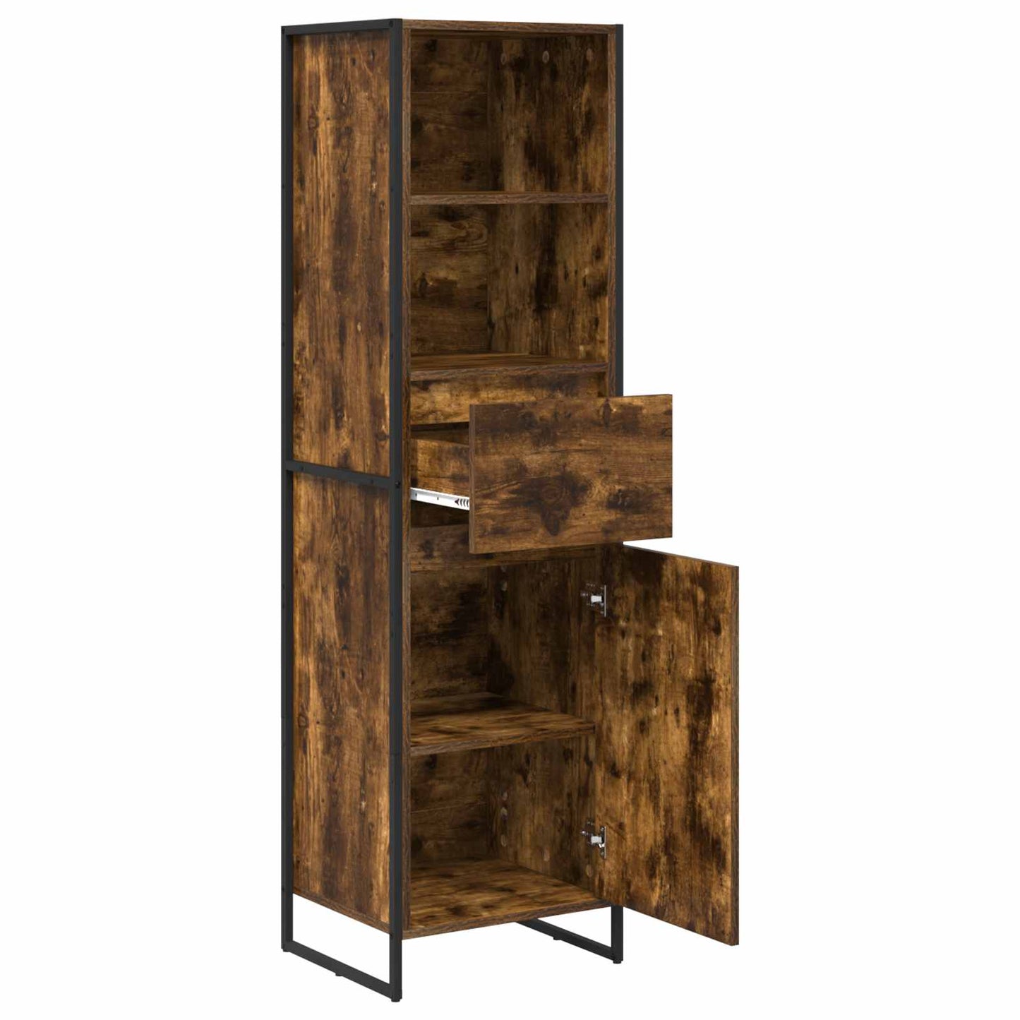 Book Cabinet Smoke Oak 43 x 36 x 150.5 cm Engineered Wood
