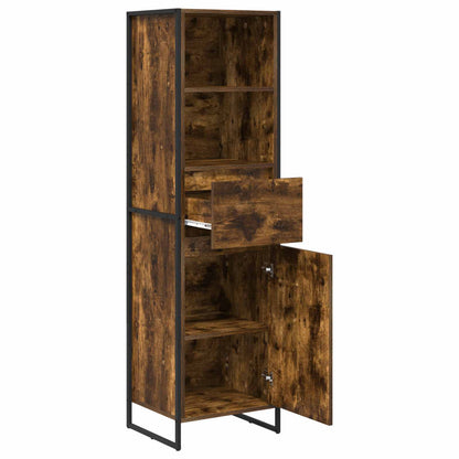 Book Cabinet Smoke Oak 43 x 36 x 150.5 cm Engineered Wood