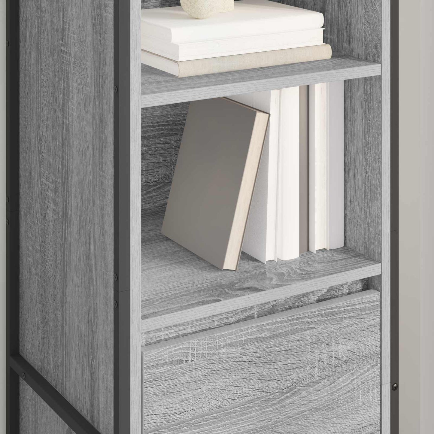Book Cabinet Grey Sonoma 43 x 36 x 150.5 cm Engineered Wood