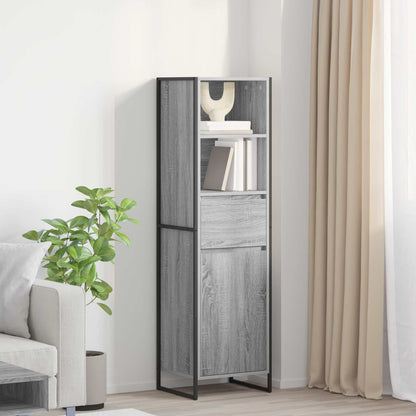 Book Cabinet Grey Sonoma 43 x 36 x 150.5 cm Engineered Wood