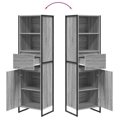 Book Cabinet Grey Sonoma 43 x 36 x 150.5 cm Engineered Wood