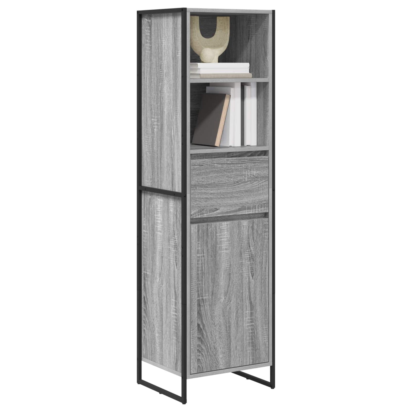 Book Cabinet Grey Sonoma 43 x 36 x 150.5 cm Engineered Wood