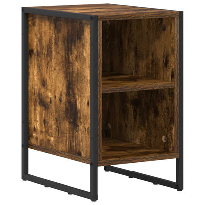 Bedside Table Smoke Oak 39.5 x 30 x 50 cm Engineered Wood