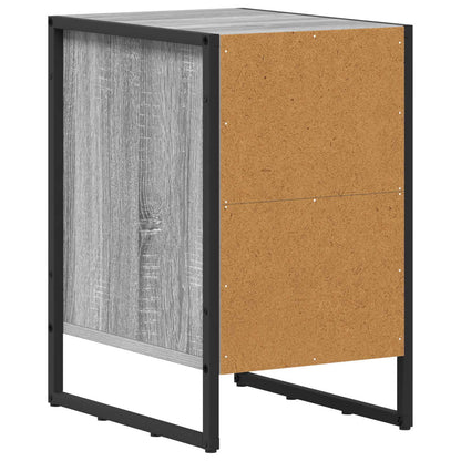 Bedside Table 2 pcs Grey Sonoma 39.5 x 30 x 50 cm