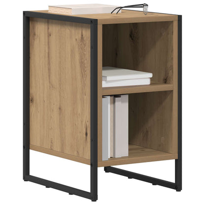 Bedside Table 2 pcs Artisian Oak 39.5 x 30 x 50 cm