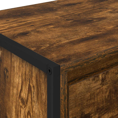 Bedside Table 2 pcs Smoke Oak 39.5 x 30 x 50 cm Engineered Wood