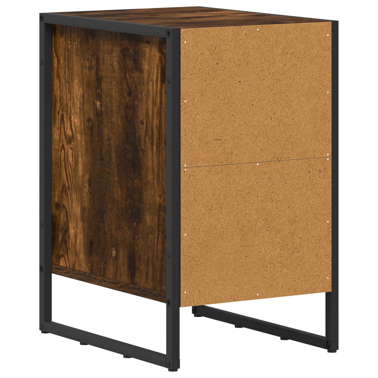 Bedside Table 2 pcs Smoke Oak 39.5 x 30 x 50 cm Engineered Wood