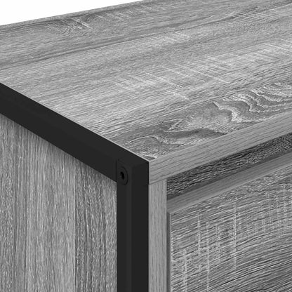 Bedside Table 2 pcs Grey Sonoma 39.5 x 30 x 50 cm