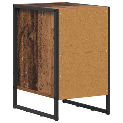 Bedside Table Old Wood 39.5 x 30 x 50 cm Engineered Wood