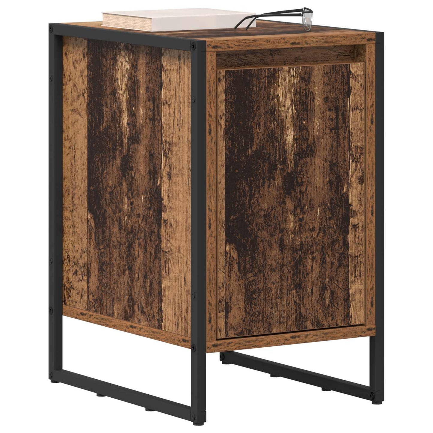 Bedside Table 2 pcs Old Wood 39.5 x 30 x 50 cm Engineered Wood