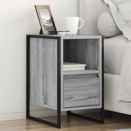 Bedside Table 2 pcs Grey Sonoma 39.5 x 30 x 50 cm