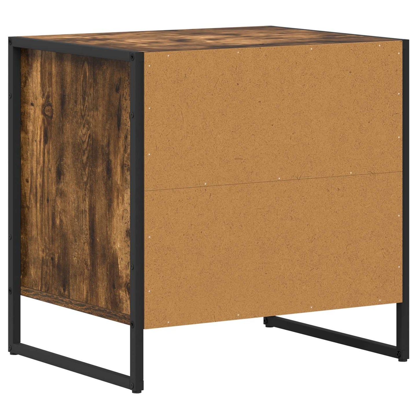 Bedside Table Smoke Oak 50 x 39.5 x 50 cm Engineered Wood