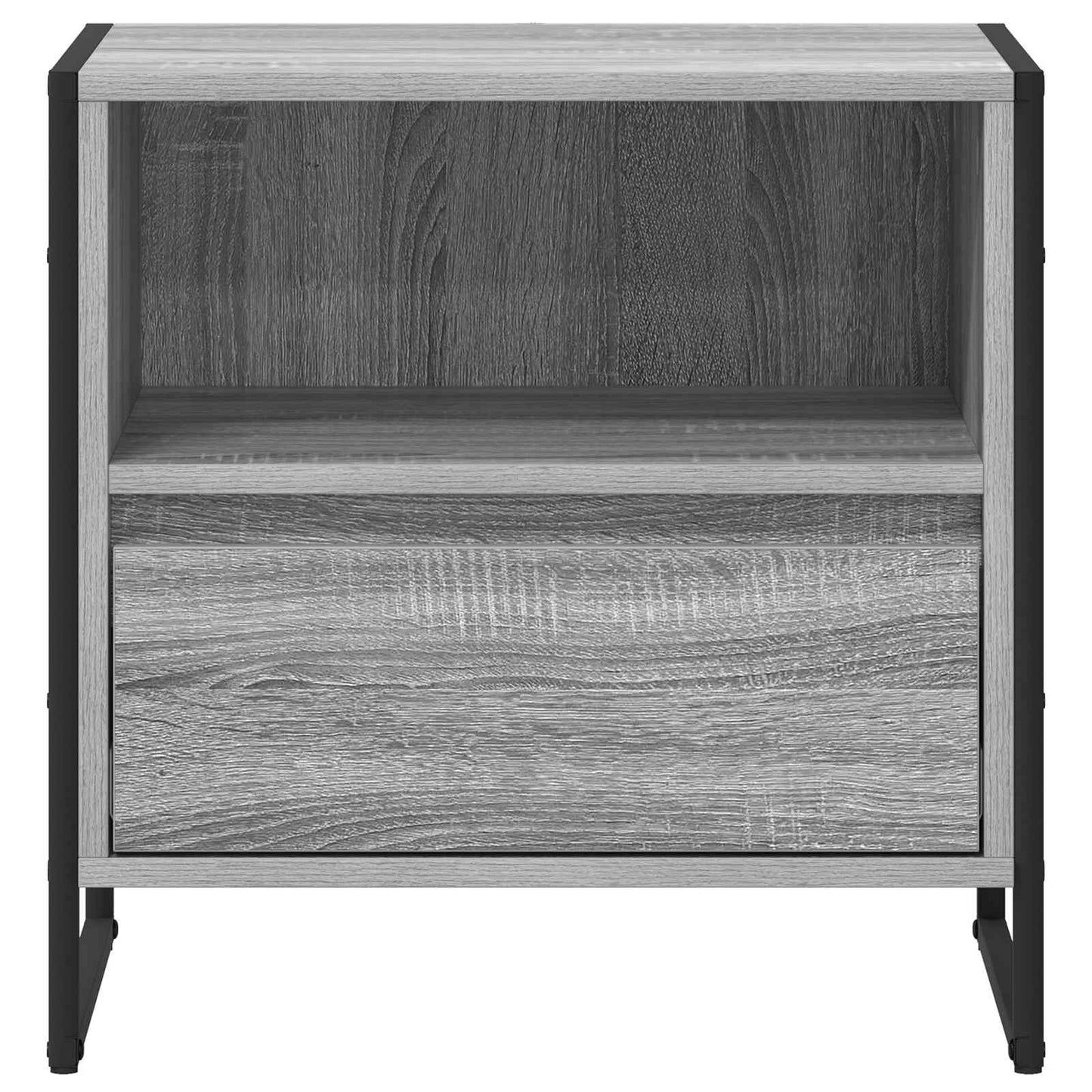 Bedside Table with Drawer 2 pcs Grey Sonoma 50 x 39.5 x 50 cm