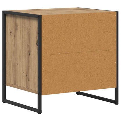 Bedside Table with Drawer 2 pcs Artisian Oak 50 x 39.5 x 50 cm