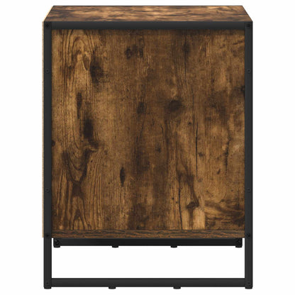 Bedside Table 2 pcs Smoke Oak 50 x 39.5 x 50 cm Engineered Wood
