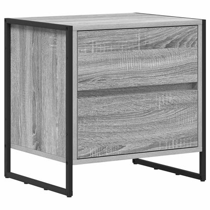 Bedside Table Grey Sonoma 50 x 39.5 x 50 cm Engineered Wood
