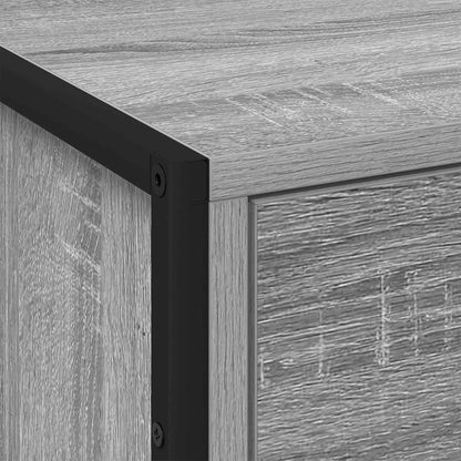 Bedside Table with Drawer 2 pcs Grey Sonoma 50 x 39.5 x 50 cm