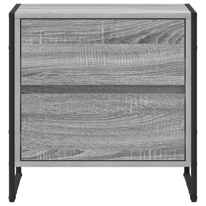 Bedside Table with Drawer 2 pcs Grey Sonoma 50 x 39.5 x 50 cm