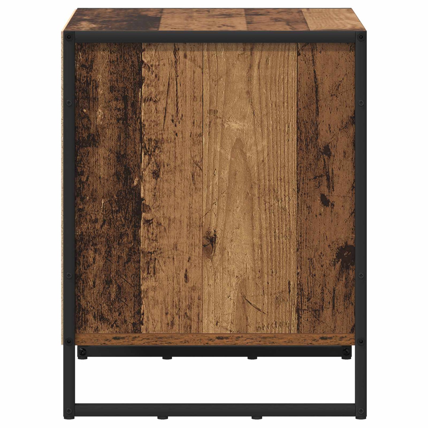 Bedside Table 2 pcs Old Wood 50 x 39.5 x 50 cm Engineered Wood