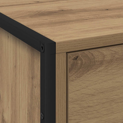 Bedside Table Artisian Oak 50 x 39.5 x 50 cm Engineered Wood