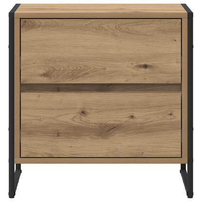 Bedside Table Artisian Oak 50 x 39.5 x 50 cm Engineered Wood