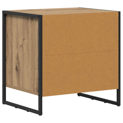Bedside Table with Drawer 2 pcs Artisian Oak 50 x 39.5 x 50 cm