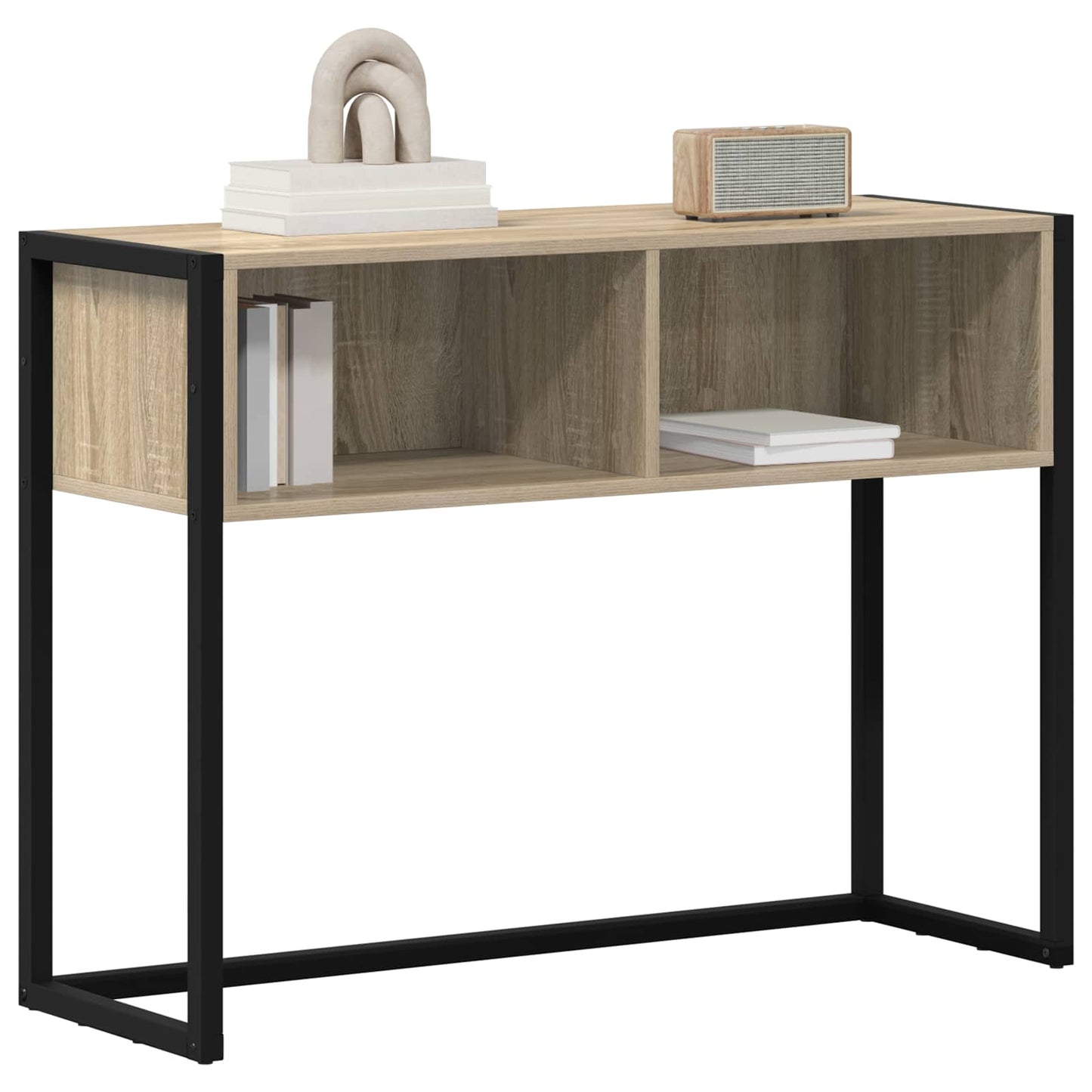 End Table with Storage Sonoma 100 x 36 x 75 cm Engineered Wood