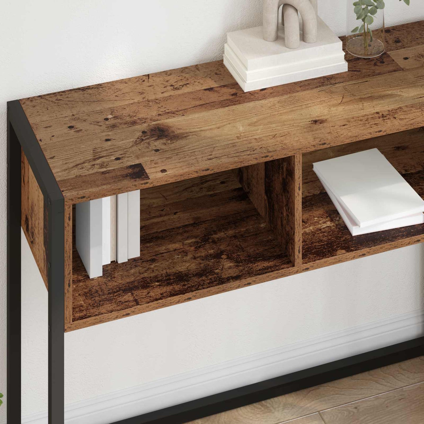 End Table Old Wood 100 x 36 x 75 cm Engineered Wood