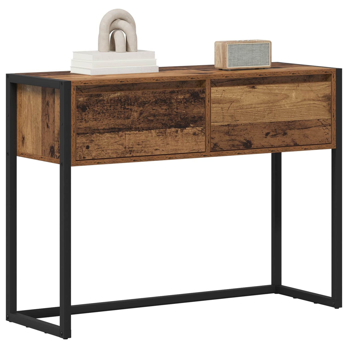 End Table Old Wood 100 x 36 x 75 cm Engineered Wood