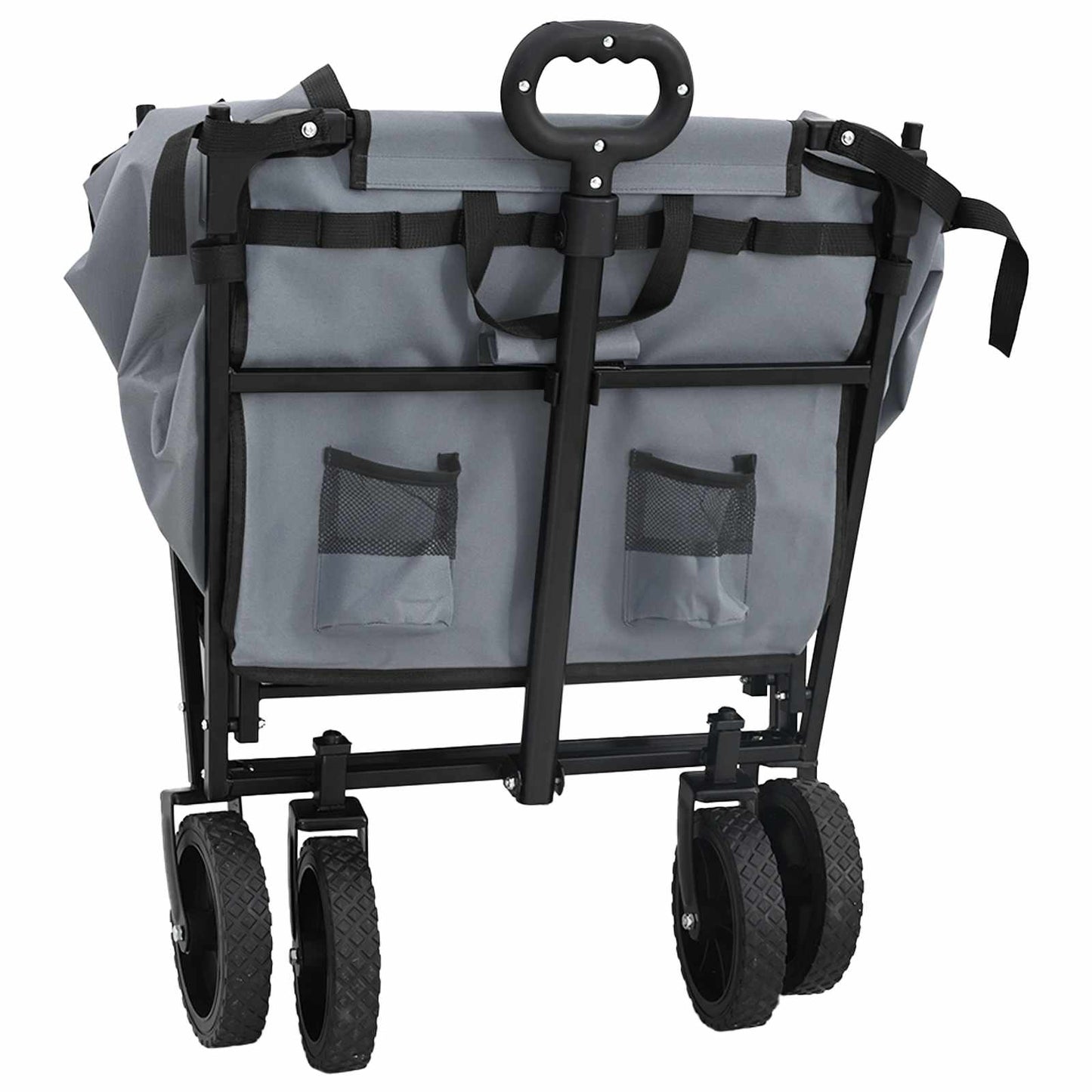 Folding Hand Trolley Grey 105 x 56.5 x 116 cm Oxford Cloth