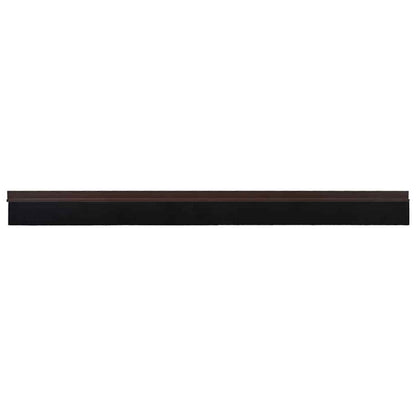 Self-adhesive Door Brush Seals 12 pcs Brown 100 cm