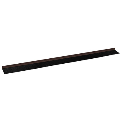Self-adhesive Door Brush Seals 2 pcs Brown 100 cm