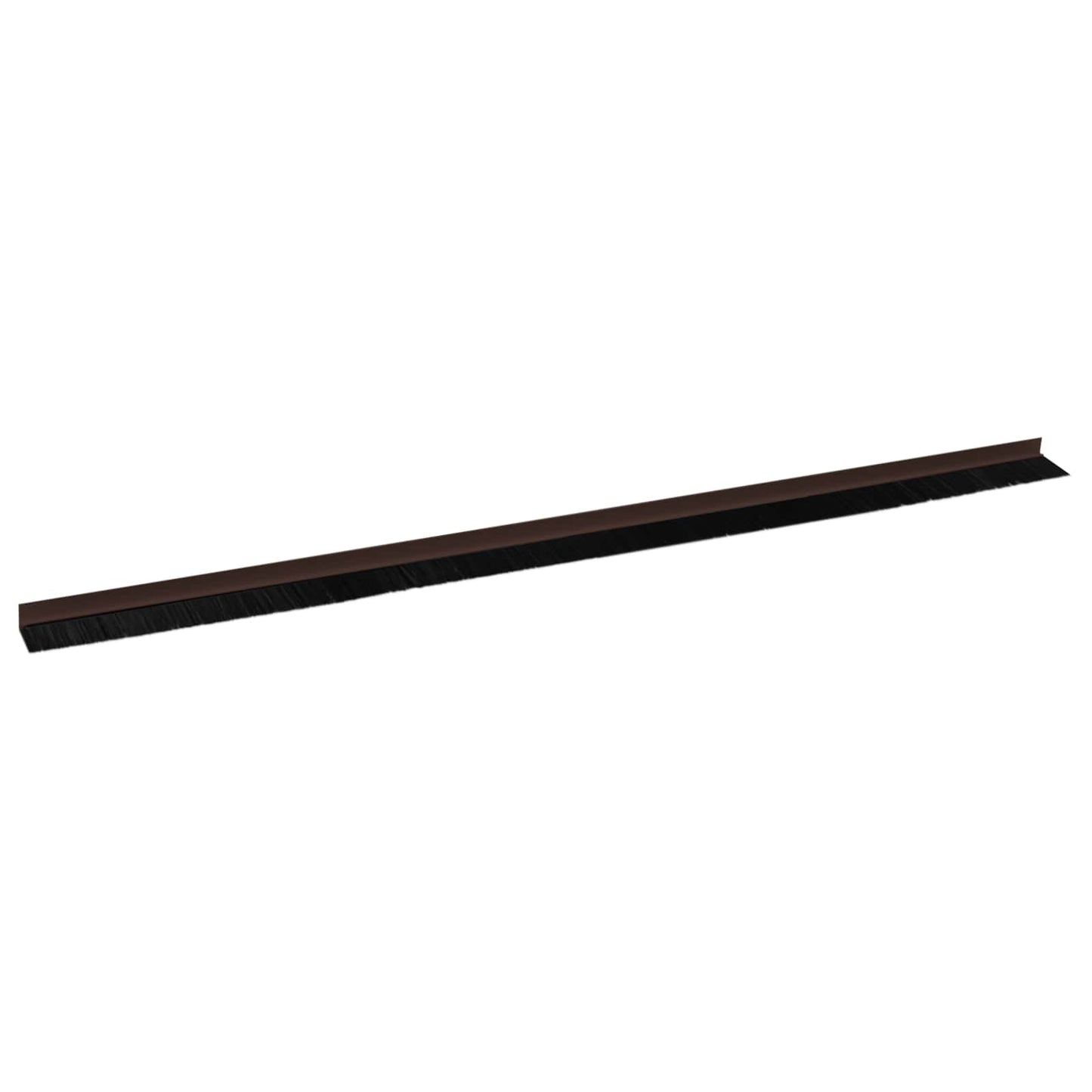 Self-adhesive Door Brush Seals 12 pcs Brown 100 cm