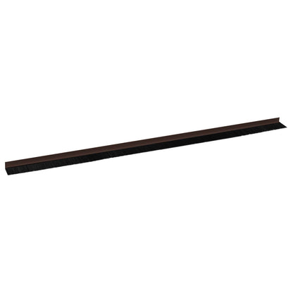 Self-adhesive Door Brush Seals 12 pcs Brown 100 cm