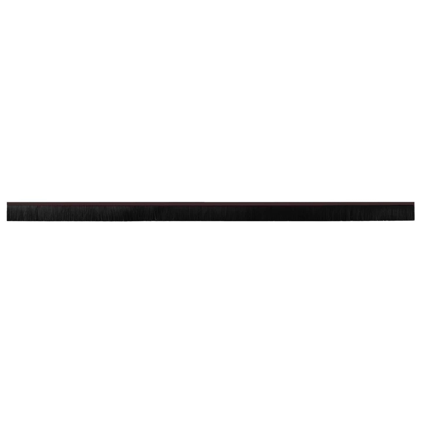 Self-adhesive Door Brush Seals 12 pcs Brown 100 cm