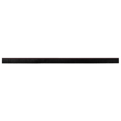 Self-adhesive Door Brush Seals 12 pcs Brown 100 cm