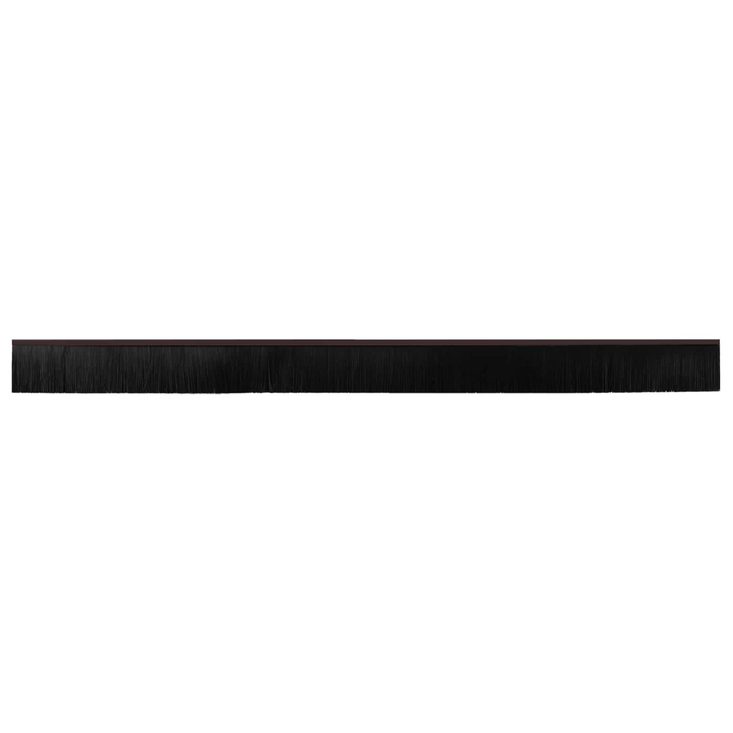 Self-adhesive Door Brush Seals 12 pcs Brown 100 cm