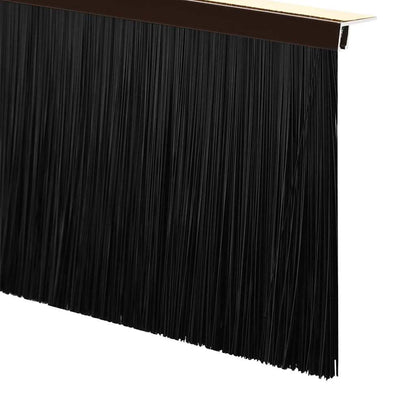 Self-adhesive Door Brush Seals 12 pcs Brown 100 cm